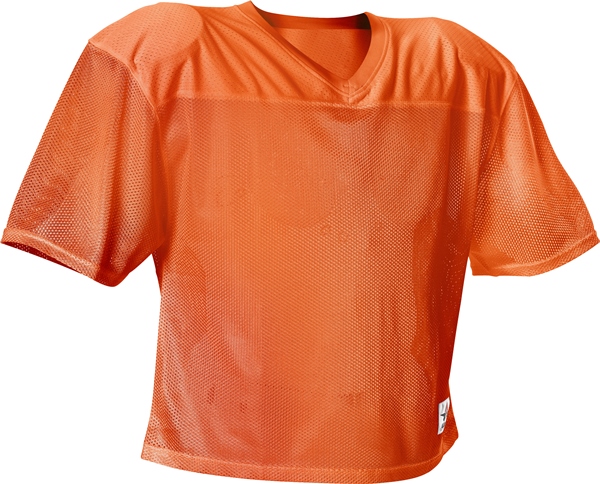 orange football practice jersey