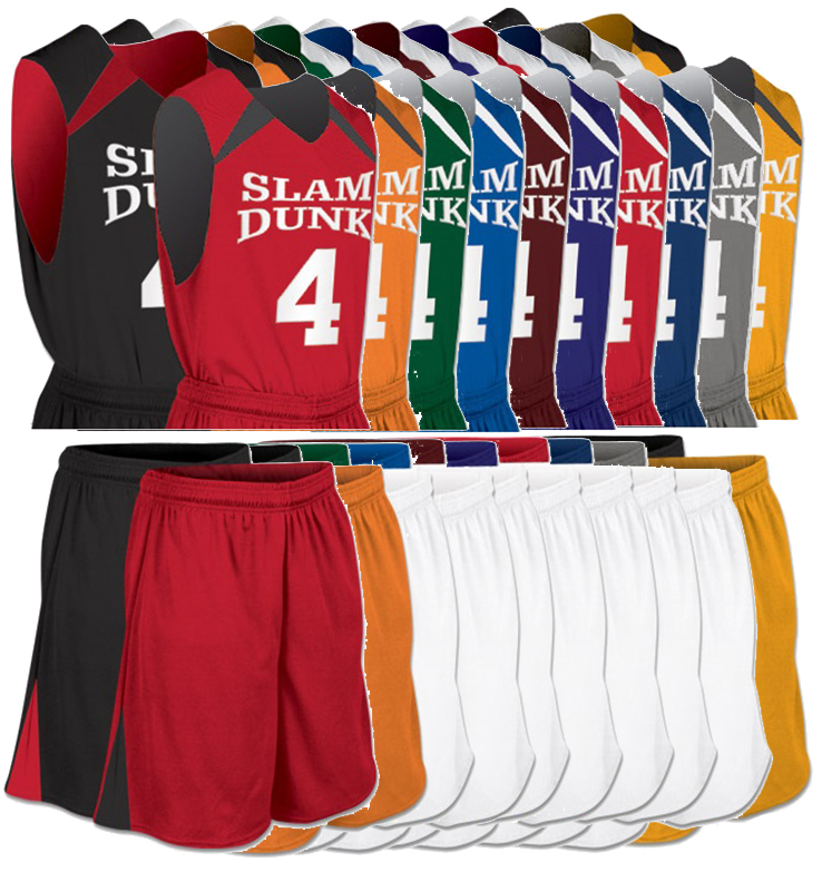 cheap reversible basketball uniforms sets
