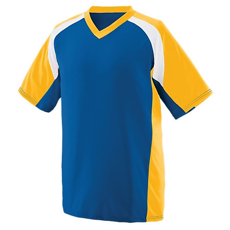 royal blue and yellow baseball jersey