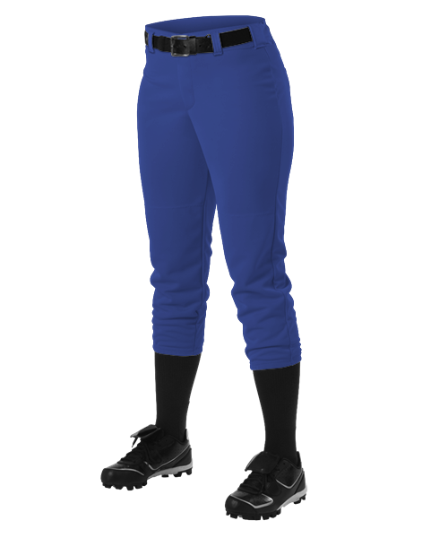 Alleson Women's Softball pant 605PBW, low rise, belted, solid colors