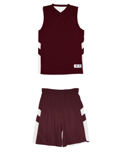 Maroon/White