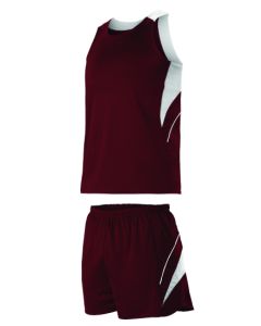 Maroon/White