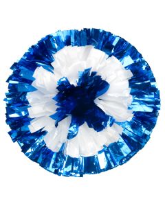 Metallic Two Color Bullseye Pom