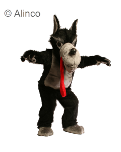 Wolf Mascot Costume 018