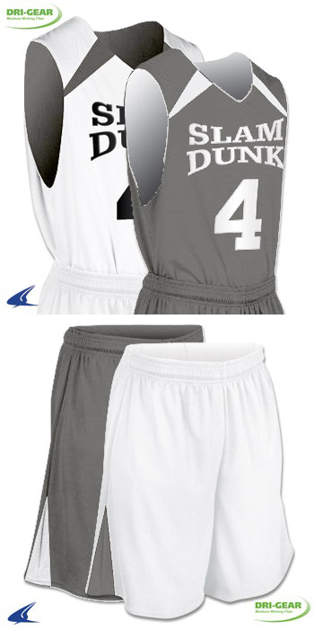 Champro Polyester Reversible Women's Basketball Jersey, Navy/White / M