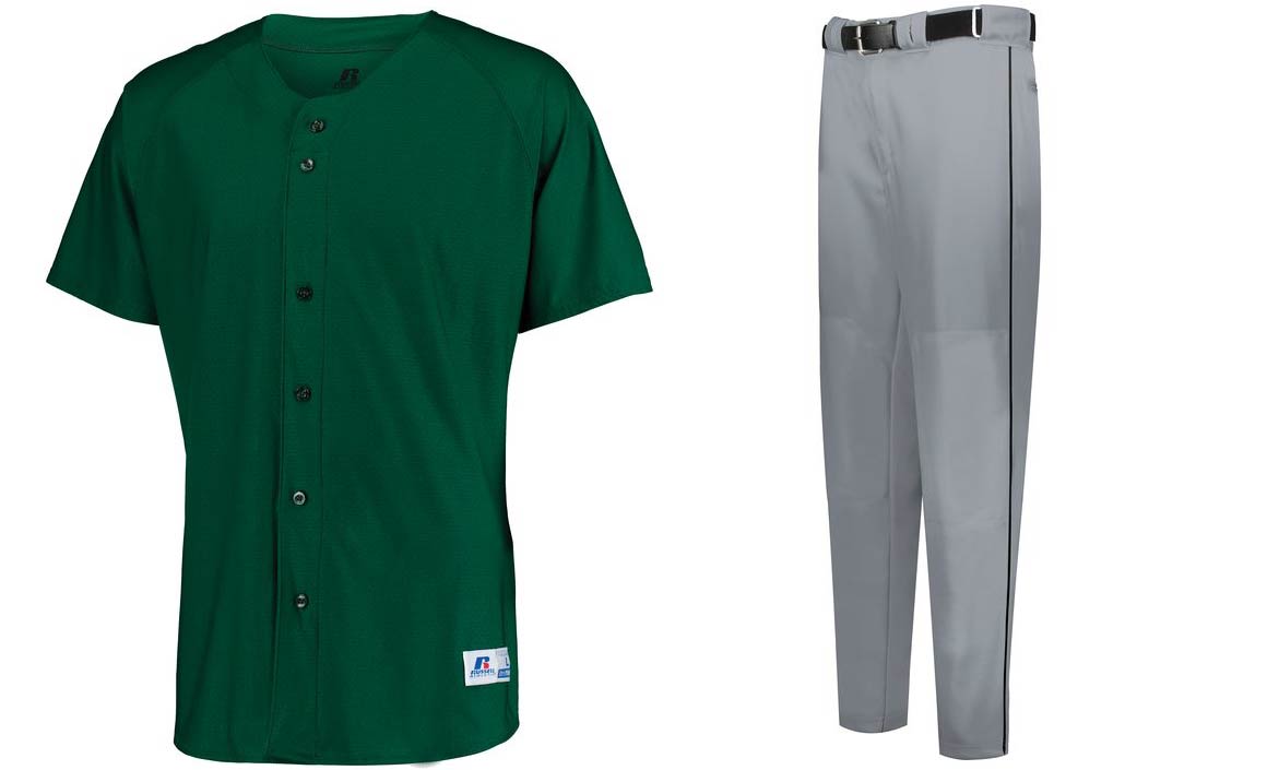 Set Example (Dark Green Jersey and Grey/Black Pants)