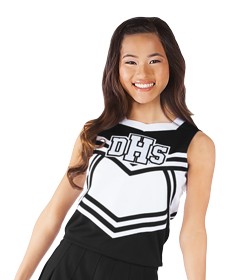 Pizzazz Multi Color A Line V Notch Cheer Uniform Skirt Adult S-2XL 