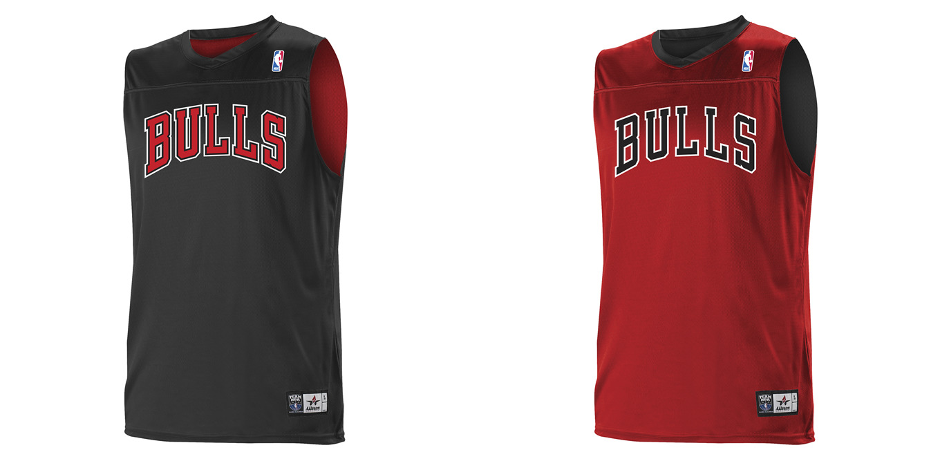 Chicago Bulls NBA Logo Reversible Game Jersey