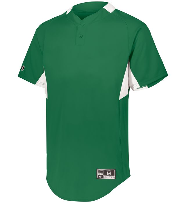 Youth & Adult Kelly Green Button Front Baseball Jersey