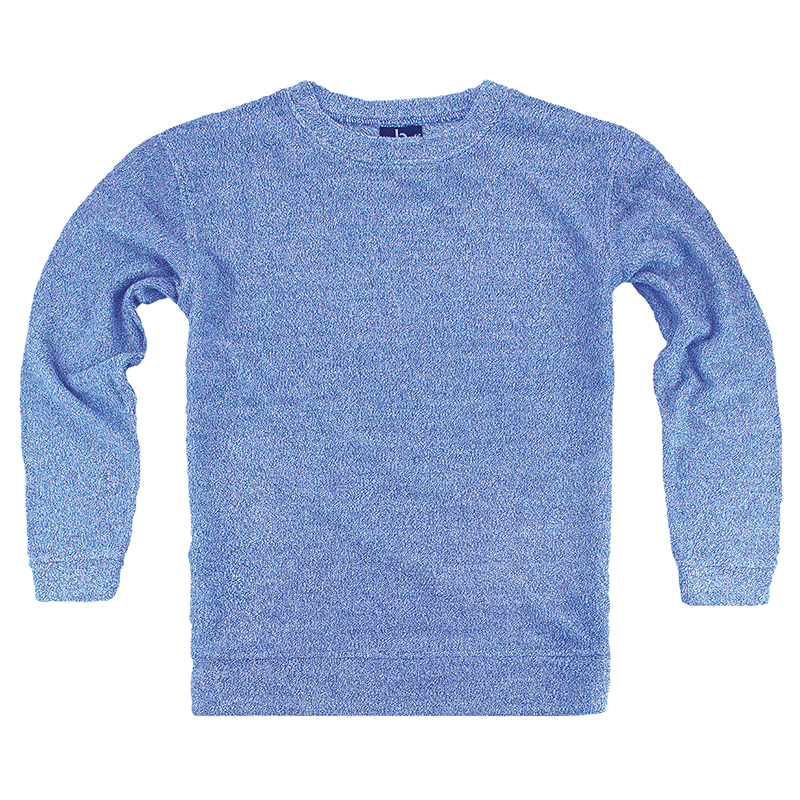  Boxercraft Royal Blue Cozy Loop Terry Crew Neck Shirt