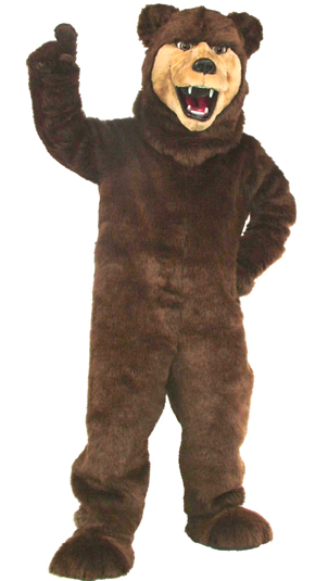 New Grizzly Bear Mascot Costume 606