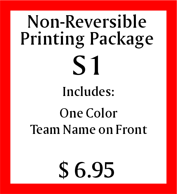 Non-Reversible Printing Package S1