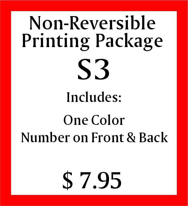 Non-Reversible Printing Package S3