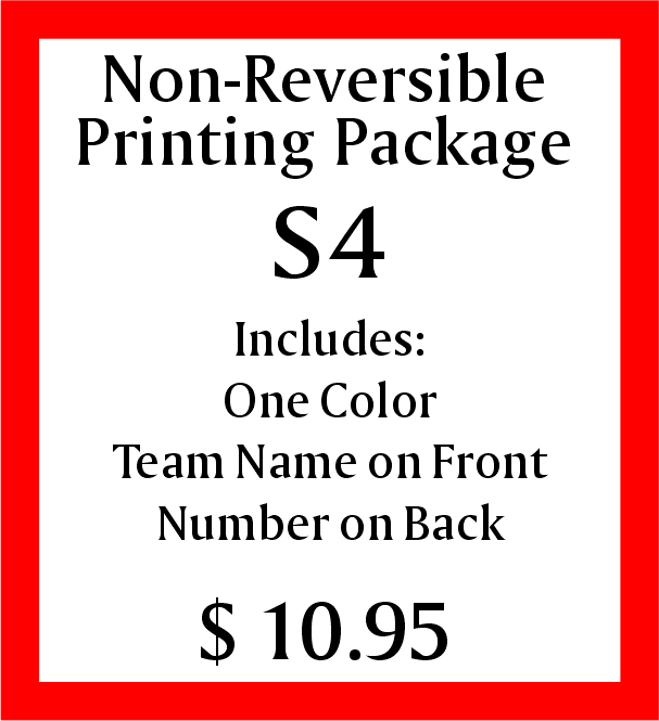 Non-Reversible Printing Package S4
