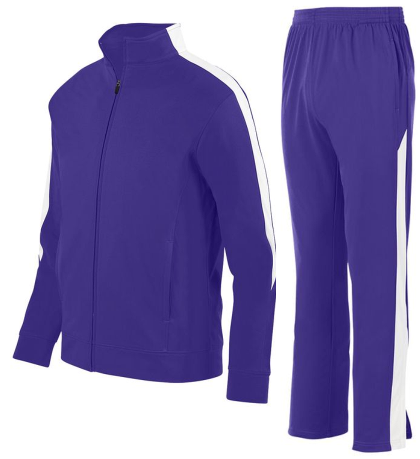 Augusta 4395 Full Zip Warm Up Set