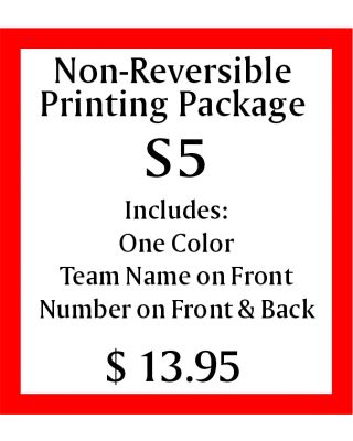 Non-Reversible Printing Package S5