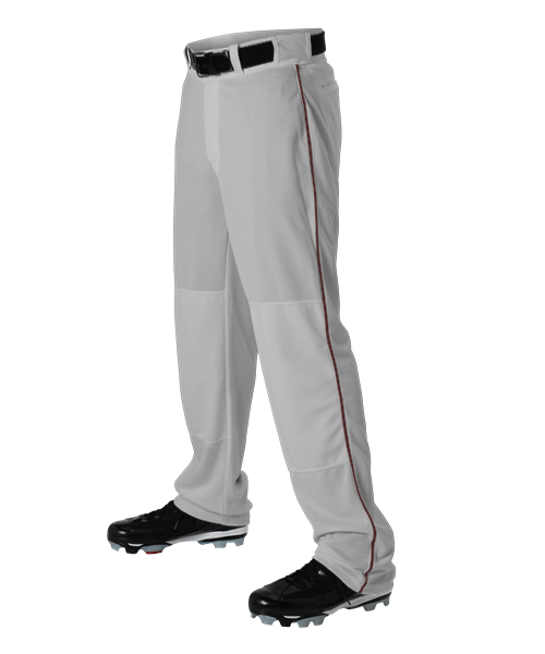 Alleson Baseball pant 605WLB, open bottom full length, solid colors